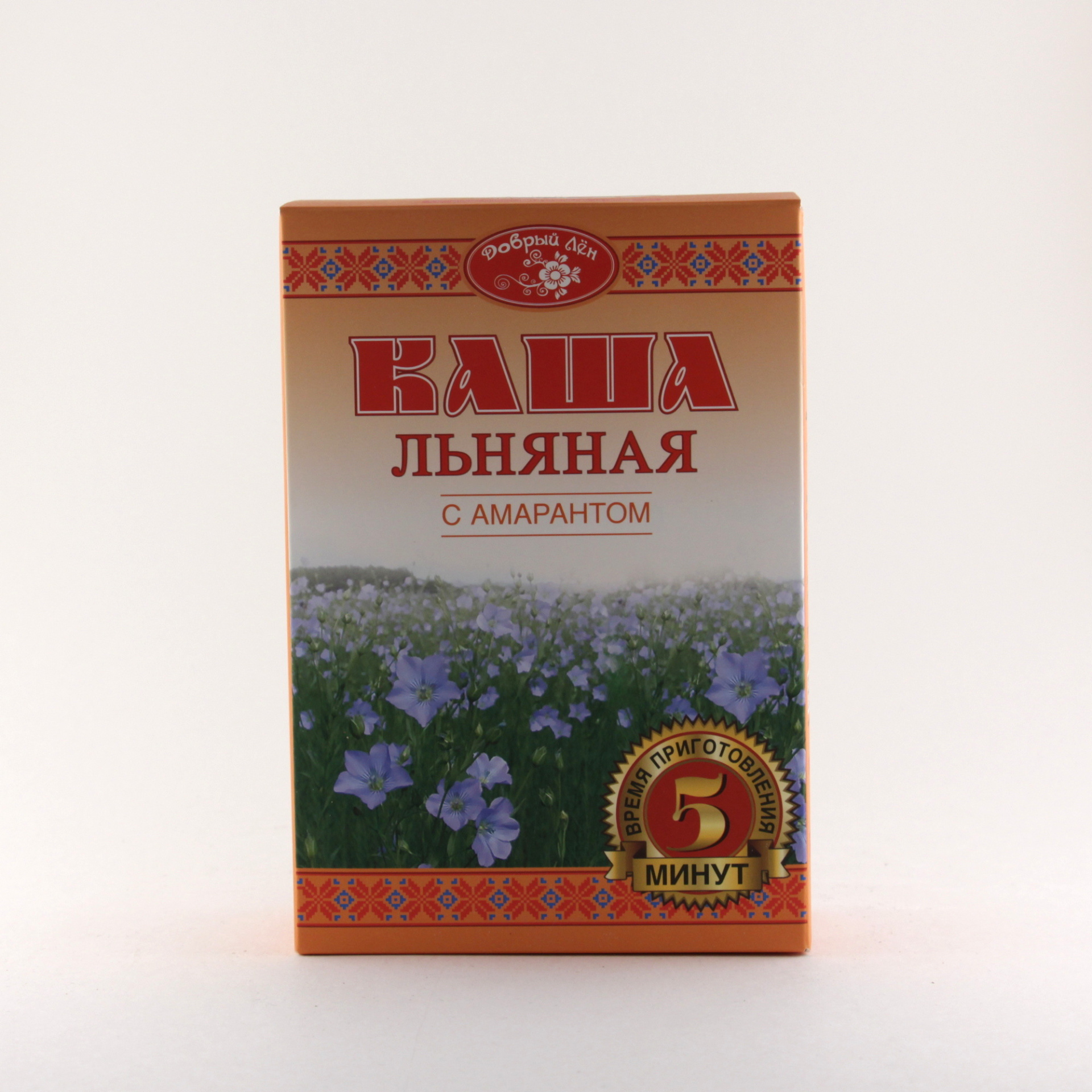 Каша льняная с амарантом Добрый Лен (из льняной муки с амарантом), 400 г, коробка